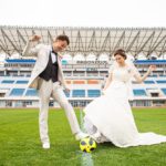 サッカー　町田ゼルビア　前撮り　フォト婚